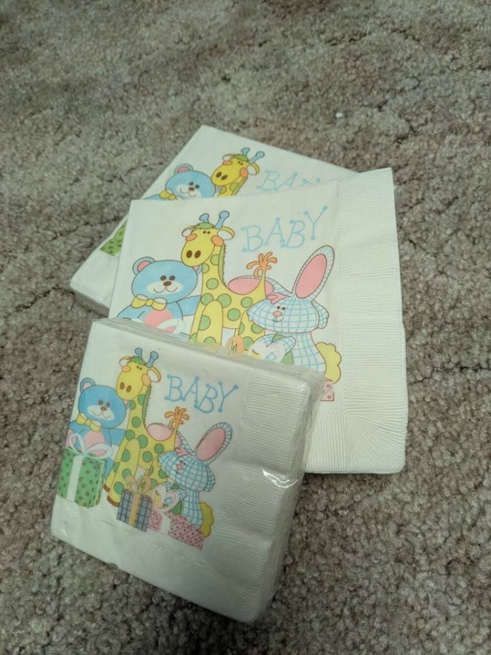 Vintage Baby Shower Napkins